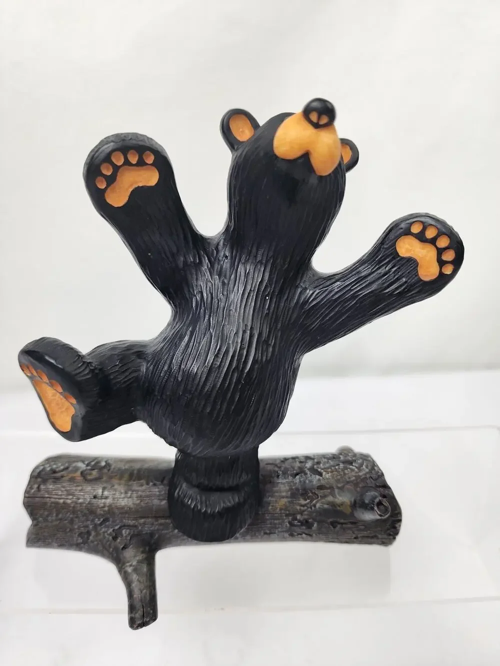 Bearfoots Bears Hap On Log Arms Up 6 x 6.5